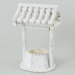Kaspó tetõvel fa 24x19x36 cm fehér