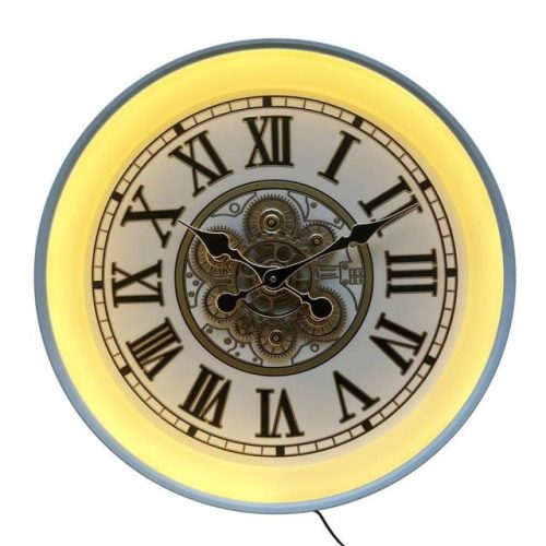 Falióra LED-es mûanyag 60x8 cm fehér, arany