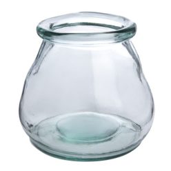Váza üveg 12cm átlátszó
