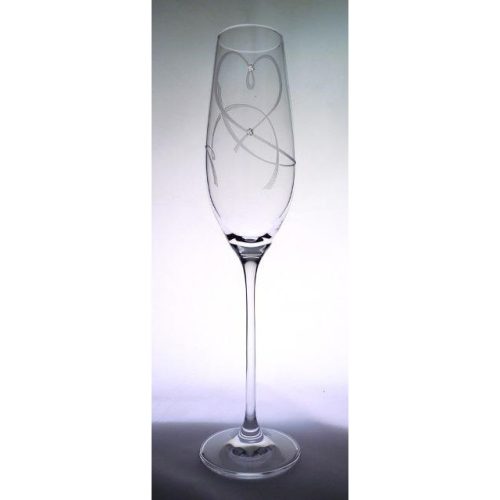 Pezsgõs pohár Swarovski kristállyal 210 ml üveg 26,3x6,6 cm átlátszó S/2