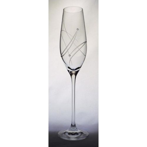 Pezsgõs pohár Swarovski kristállyal 210 ml üveg 26,3x6,6 cm átlátszó S/2