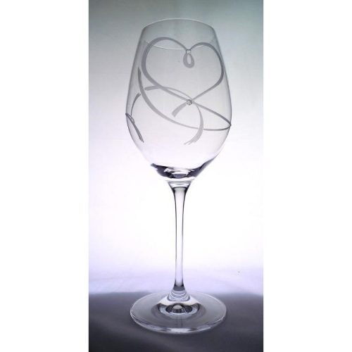 Boros pohár Swarovski kristállyal 470 ml üveg 24x9,3 cm átlátszó S/2