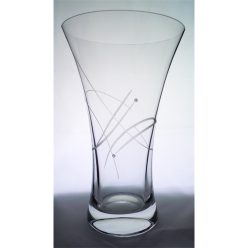 Váza Swarovski kristállyal üveg 25x15,1 cm átlátszó