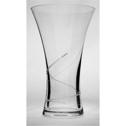 Váza Swarovski kristállyal üveg 25x15,1 cm átlátszó