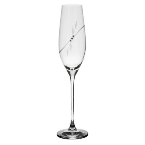 Pezsgõs pohár Swarovski kristállyal 210 ml üveg 26,3x6,6 cm átlátszó S/2