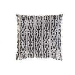 Párna nyíl poliészter 43x43 cm fehér, fekete