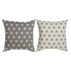   Párna csillagok poliészter, pamut 60x10x60 cm bézs, barna 2 féle