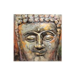 Kép Buddha fa, fém 80x80x7 cm színes