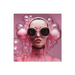 Kép nõ hõálló üveg 120x4x120 cm pink