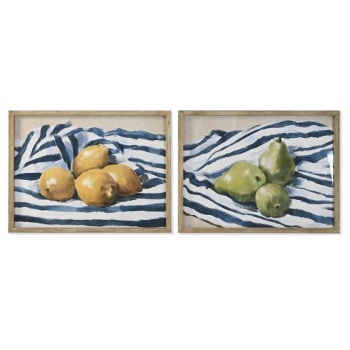 Kép keretes, gyümölcs üveg 60x2,5x45 cm kék 2 féle