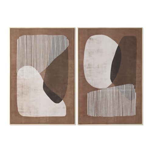 Kép keretes, absztrakt fa 83x4,3x123 cm bézs 2 féle