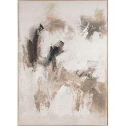 Kép keretes, absztrakt vászon 130x5x180 cm fehér