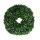 Selyemvirág buxus koszorú mûanyag 40cm zöld