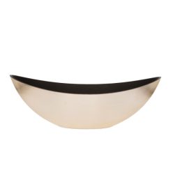 Csónak alakú kaspó L mûanyag, 55x13,5x17,5 cm, arany