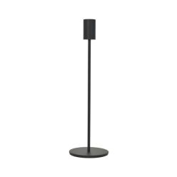 Gyertyatartó talpas fém fekete 23 cm, 27 cm, 31 cm S/3