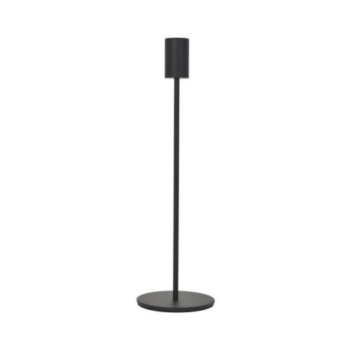 Gyertyatartó talpas fém fekete 23 cm, 27 cm, 31 cm S/3
