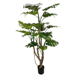 Selyemvirág Monstera cserepes mûanyag 190 cm zöld