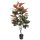 Selyemvirág Magnolia Grandiflora cserepes mûanyag 120 cm zöld, bordó