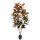 Selyemvirág Magnolia Grandiflora cserepes mûanyag 150 cm zöld, bordó