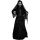 Menyasszony Halloween óriás figura hangot adó, mozgó LED-es mûanyag, textil 120x18x170 cm fekete
