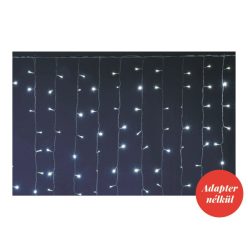   Fényfüggöny 400 LED-es, sorolható, kültéri-beltéri, hidegfehér 2x2 m