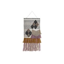 Faliszõnyeg bojtos juta, gyapjú, pamut 46x2x110 cm színes