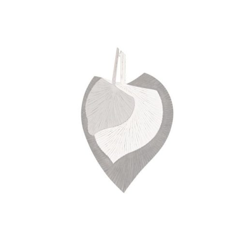 Dekoráció falra leveles mdf 59x2x91 cm szürke, fehér