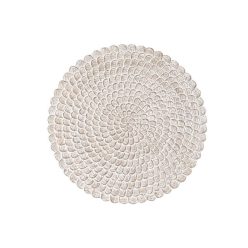 Dekoráció falra mdf 120x3x120 cm fehér, natúr