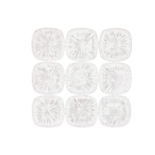 Dekoráció falra mangófa, mdf 89x2,5x89 cm fehér