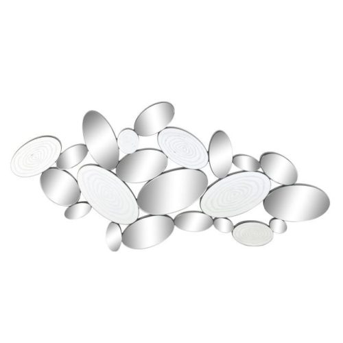 Tükör üveg, fa 119x2x61 cm fekete