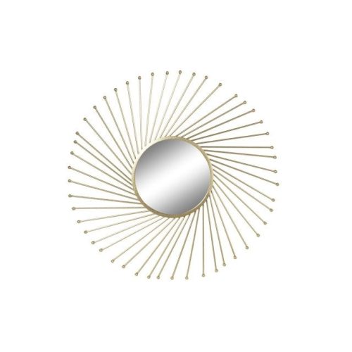 Tükör fém, üveg 84x2,5x84 cm arany