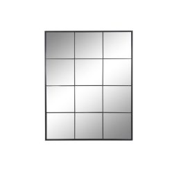 Tükör ablak fém, üveg, üveg 90x1x120 cm fekete