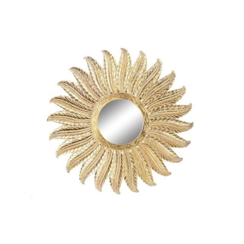 Tükör mangófa, üveg 90x3x90 cm arany