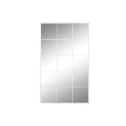 Tükör ablak fém, üveg, üveg 90x1x150 cm fehér