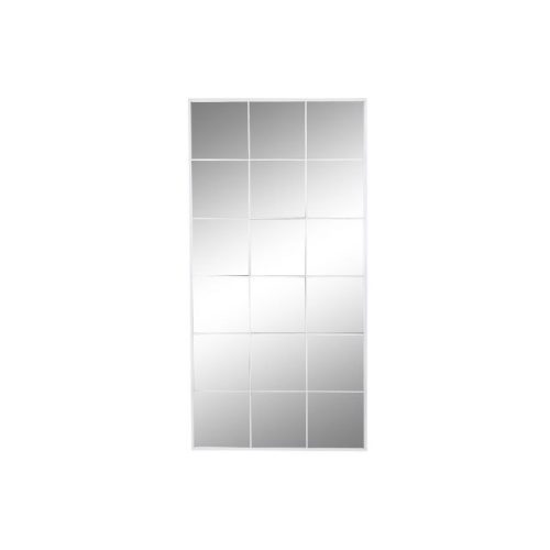 Tükör ablak fém, üveg, üveg 90x1x180 cm fehér