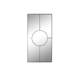 Tükör fém, üveg 90x2x180 cm fekete