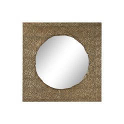 Tükör fém 80x6x80 cm arany