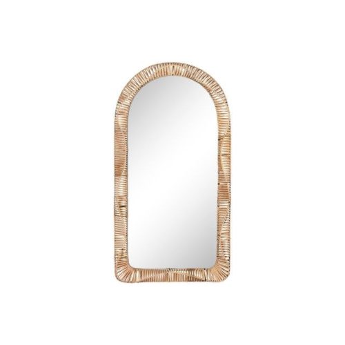 Tükör rattan, üveg 61,5x7x117 cm natúr