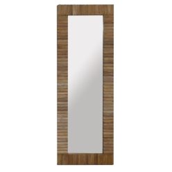   Tükör egész alakos, szögletes 3D mangófa 60x3x170 cm natúr