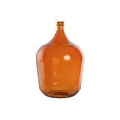 Váza újrahasznosított üveg 36x36x56 cm narancssárga