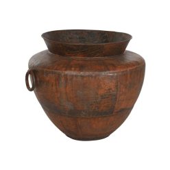 Amfora fém 80x80x70 cm rozsdabarna