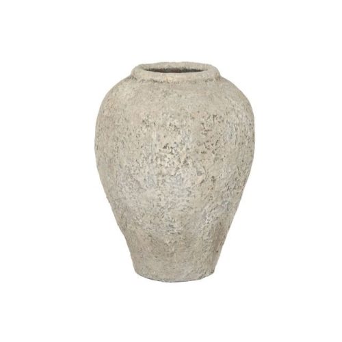 Váza égetett agyag 44x44x60 cm szürke