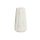 Váza bordázott magnézia 28x28x53 cm fehér