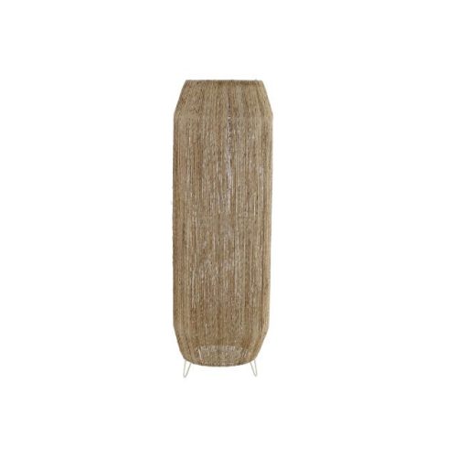 Lámpa álló juta, fém 29x29x81 cm natúr