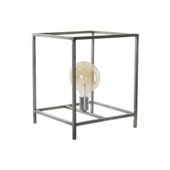 Lámpa asztali fém 33x33x40 cm sötétszürke