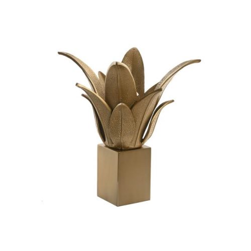 Lámpa asztali fém 48x48x48 cm arany