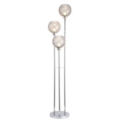 Állólámpa fém 30x30x172 cm ezüst