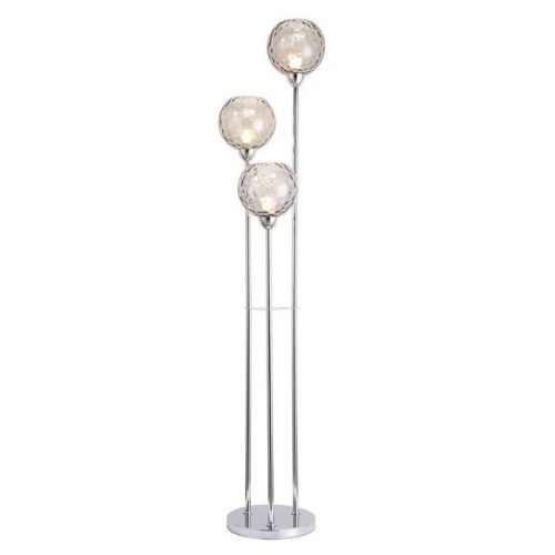 Állólámpa fém 30x30x172 cm ezüst