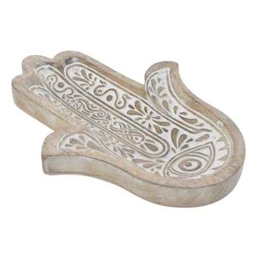 Kistálca elefánt mangófa 22x30x4 cm barna, fehér