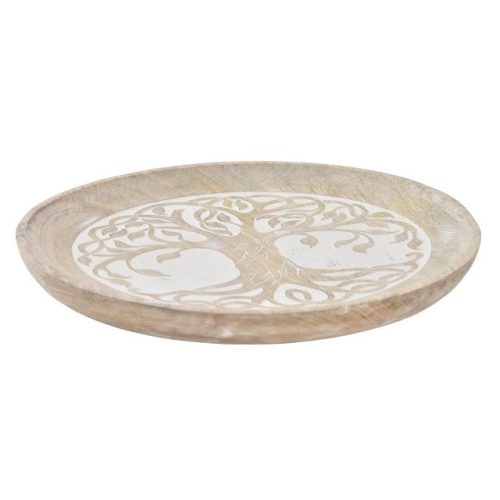 Kistálca életfa mangófa 22,5x22,5x4 cm barna, arany